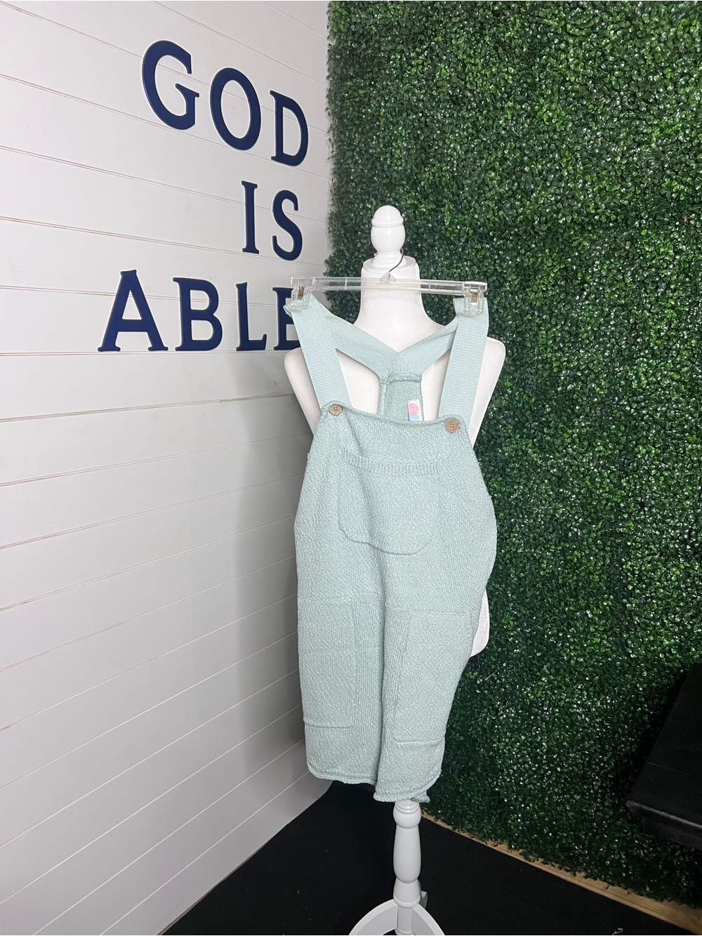 Free People Knit Overalls Romper Shorts